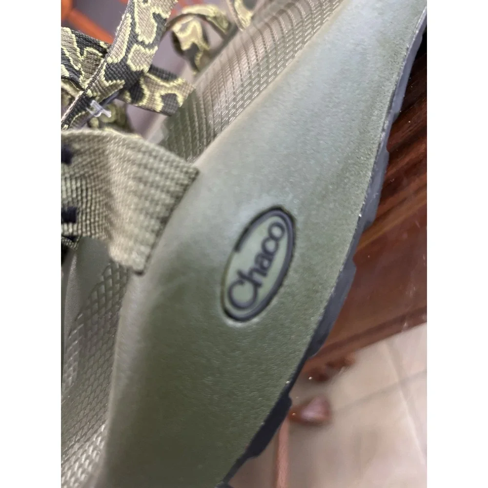 Chaco Z/1 Men's Strappy Sandals Adjustable Buckle Green Camo US 14 EU 48